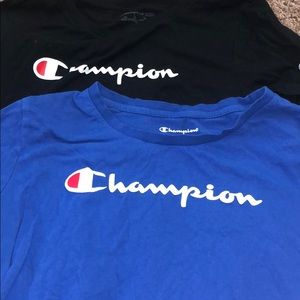 bundle of 2 champion tees